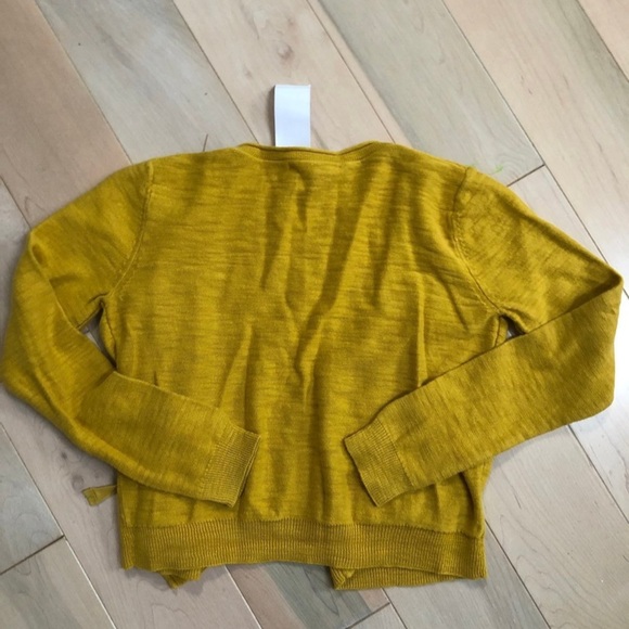 Bonpoint mustard linen cotton cardigan - Picture 3 of 6